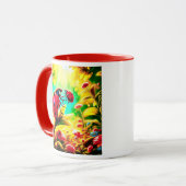 La jolie coccinelle et son adorable bébé マグカップ (正面左)