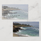 La Jollaの入江のビーチ 名刺 (正面/裏面)