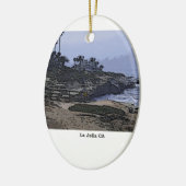La Jollaの入江の眺め セラミックオーナメント (左)