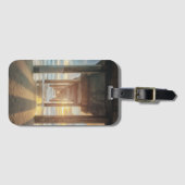 La Jollaの日没|サンディエゴのScrippsの桟橋 ラゲッジタグ (正面横)