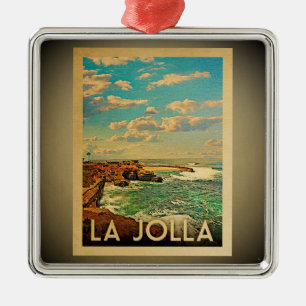 La Jollaカリフォルニアのオーナメントのヴィンテージ旅行 メタルオーナメント