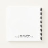 La Jolla、カリフォルニア ノートブック (裏面)