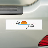 La Jolla バンパーステッカー (車上)