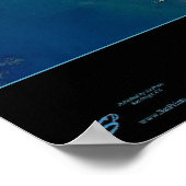 La Jolla, California衛星ポスタープリント地図 ポスター (角)