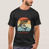 La Jolla California Vacation Tribal Shark Tシャツ (正面)
