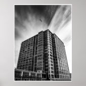 La Jolla Modern Architecture – Black & White Art ポスター (正面)