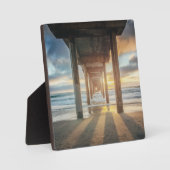 La Jolla、Scripps'S Pier At Sunset |サンディエゴ フォトプラーク (正面)