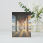 La Jolla、Scripps'S Pier At Sunset |サンディエゴ ポストカード (スタンド正面)