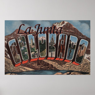 La Junta, Colorado – ラージレターシーン ポスター