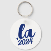 ,la Kamalaコンマ発音2024青文字 キーホルダー (裏面)
