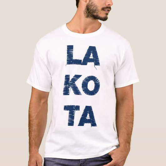 LA KO TA Navy Tシャツ (正面)