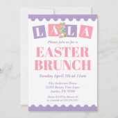 La La Easter Brunch Invitation 招待状 (正面)