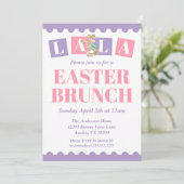 La La Easter Brunch Invitation 招待状 (スタンド正面)