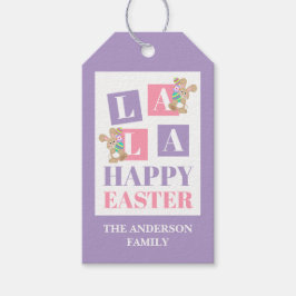 La La Easter Bunny Gift Tags ギフトタグ