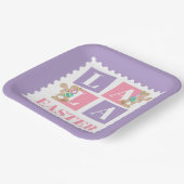 La La Easter Bunny Party Plates ペーパープレート (傾斜あり)
