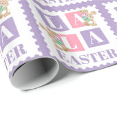 La La Easter Bunny Pastel Wrapping Paper ラッピングペーパー (ロールコーナー)
