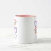 La La Easter Cute Spring Bunny Mug マグカップ (中央)