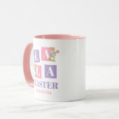 La La Easter Cute Spring Bunny Mug マグカップ (正面左)