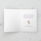 La La Easter Pastel Bunny Greeting Card カード (内部)