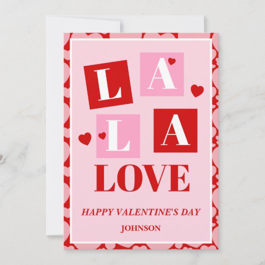 La La Love Couple Valentine’s Day Card シーズンカード (正面)