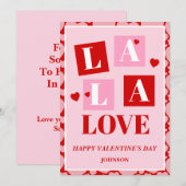 La La Love Couple Valentine’s Day Card シーズンカード (正面/裏面)