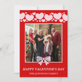 La La Love Family Valentine’s Day Photo Card シーズンカード