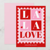 La La Love Funny Valentine’s Day Card シーズンカード (正面/裏面)