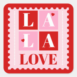 La La Love Valentine’s Day スクエアシール