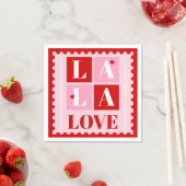 La La Love Valentine’s Day スタンダードカクテルナプキン (インサイチュ)