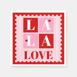 La La Love Valentine’s Day スタンダードカクテルナプキン