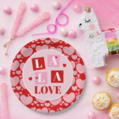 La La Love Valentine’s Day ペーパープレート (パーティー)