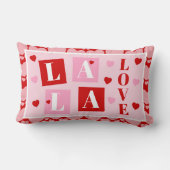 La La Love Valentine’s Day ランバークッション (裏面)