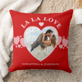 La La Love Valentine’s Day Couple Photo クッション (ブランケット)