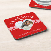 La La Love Valentine’s Day Couple Photo コースター (左側)
