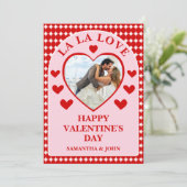 La La Love Valentine’s Day Couple Photo シーズンカード (スタンド正面)