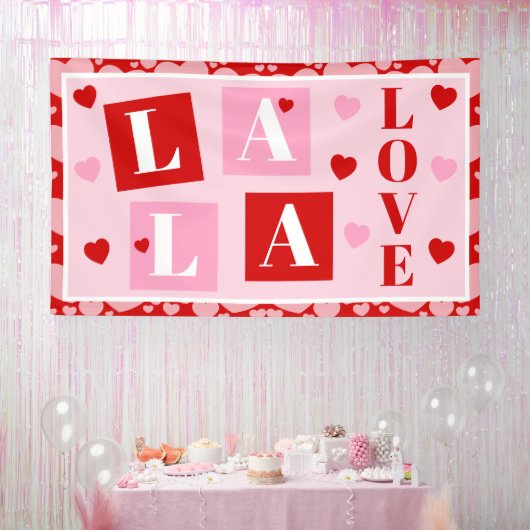 La La Love Valentine’s Day Party 横断幕 (パーティー)