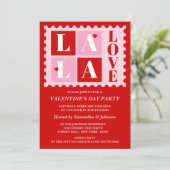 La La Love Valentine’s Day Party Invitation 招待状 (スタンド正面)