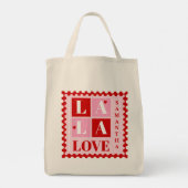 La La Love Valentine’s Day Personalized Tote Bag トートバッグ (裏面)