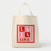 La La Love Valentine’s Day Personalized Tote Bag トートバッグ (正面)