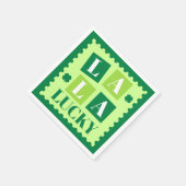 La La Lucky St. Patrick’s Day スタンダードカクテルナプキン (角)