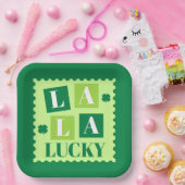 La La Lucky St. Patrick’s Day ペーパープレート (パーティー)