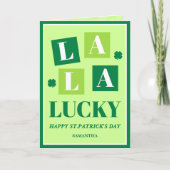 La La Lucky St. Patrick’s Day Card カード (正面)