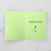 La La Lucky St. Patrick’s Day Card カード (内部)