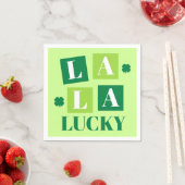 La La Lucky St. Patrick’s Day Green スタンダードカクテルナプキン (インサイチュ)