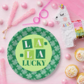 La La Lucky St. Patrick’s Day Green ペーパープレート (パーティー)