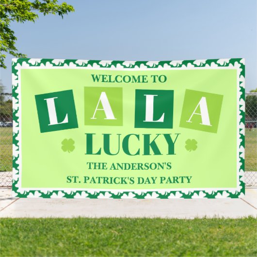 La La Lucky St. Patrick’s Day Party Welcome 横断幕 (外側)