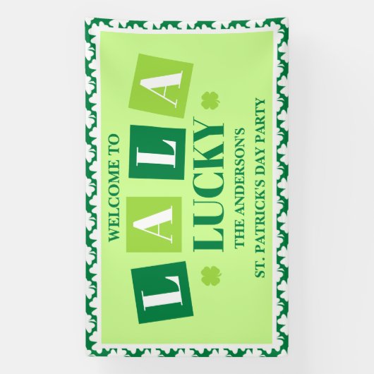 La La Lucky St. Patrick’s Day Party Welcome 横断幕 (縦)