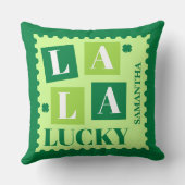 La La Lucky St. Patrick’s Day Personalized クッション (裏面)
