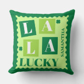 La La Lucky St. Patrick’s Day Personalized クッション (正面)
