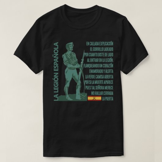 LA LEGIÓN ESPAÑOLA Tシャツ (デザイン正面)